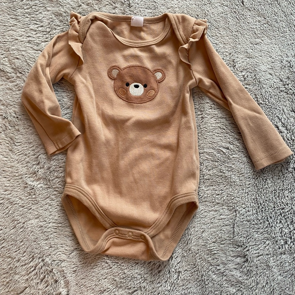 Adorable Brown Bear Kids One Piece